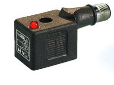 DIN43650A電磁閥插頭轉M12連接器